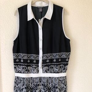 Chelsea & Theodore Printed Romper Size XL New with tags